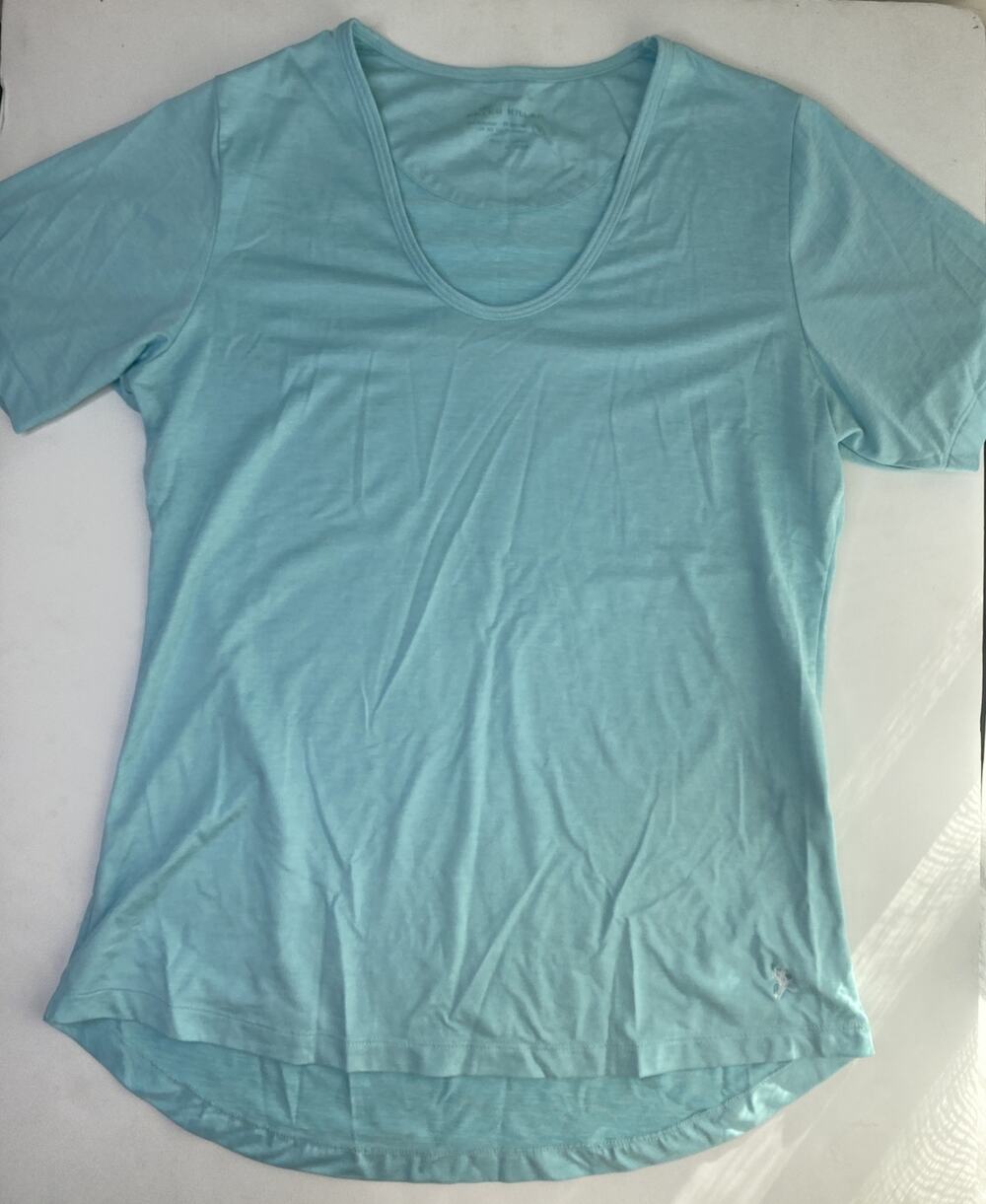 Peter Millar Comfort Wicking Golf Polo Shirt Woman Size Small White Blue